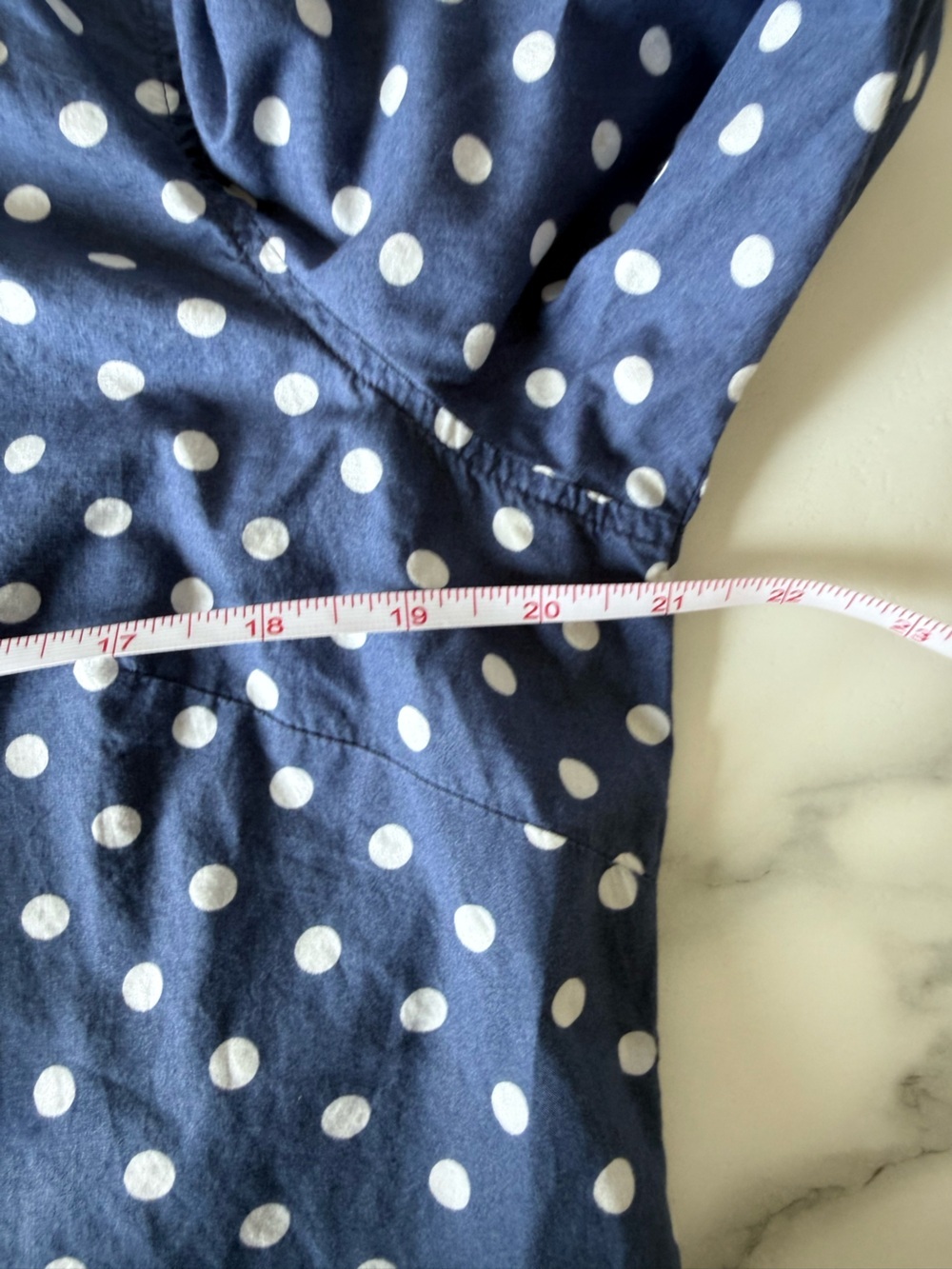 Boden Polka Dot Button Down Shirt size 12 Tailored Scandi Girl Business Casual - Picture 10 of 10